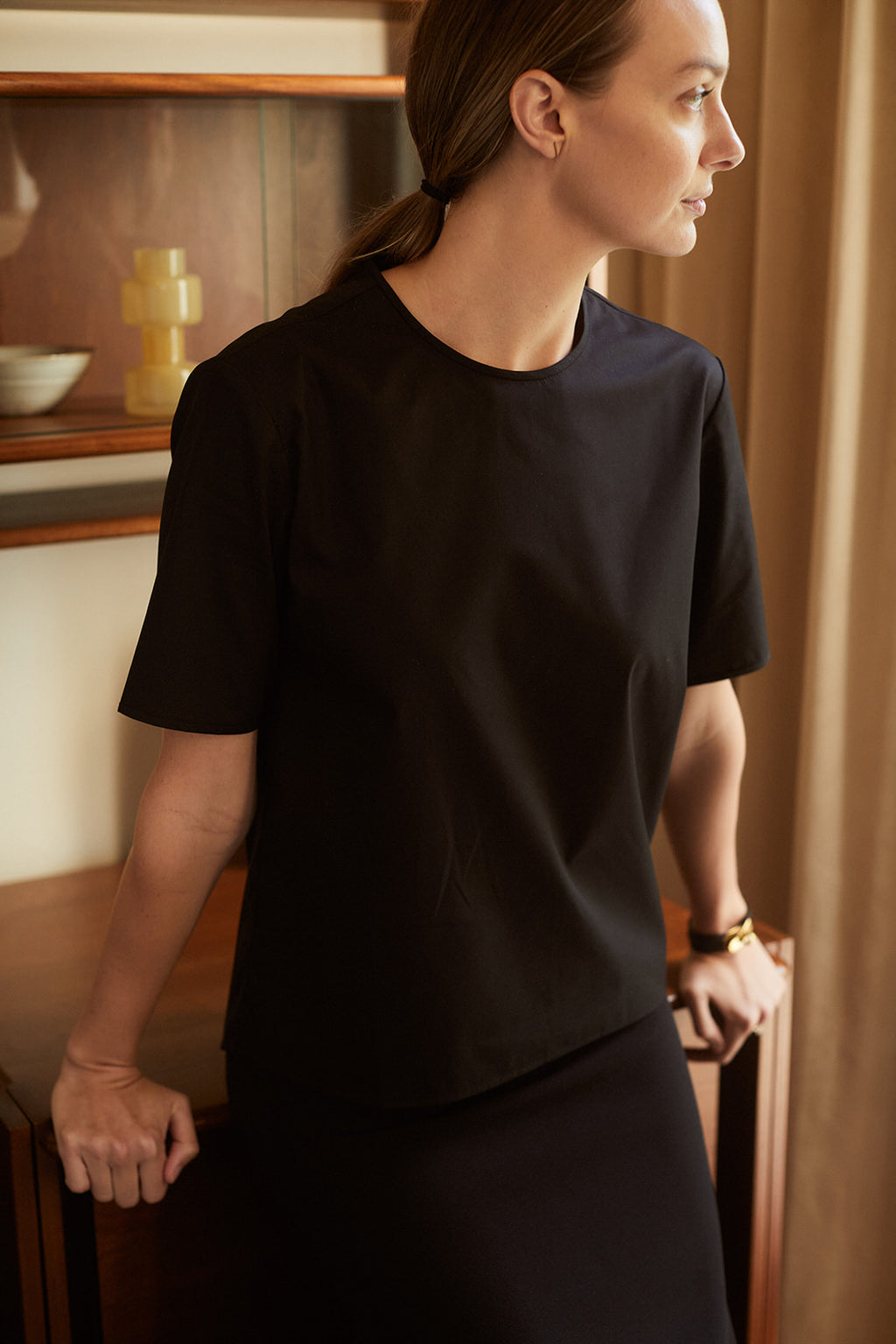 Fieldtrip Balloon Sleeve Shirt (white, black, or navy)